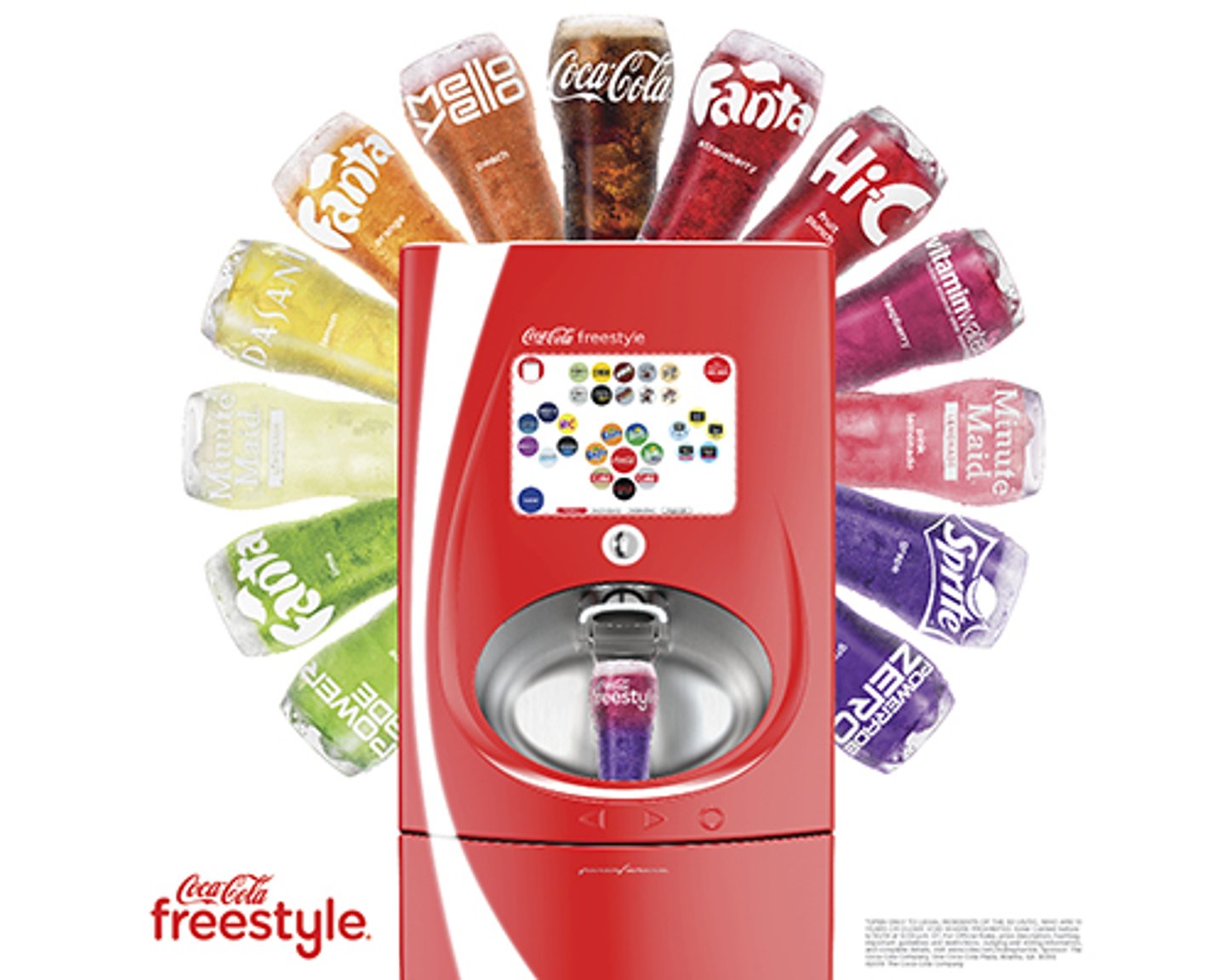 Coca-Cola Freestyle machine with flavor carousel